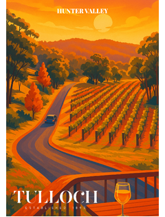 Tulloch Poster Sunset Arrival A3