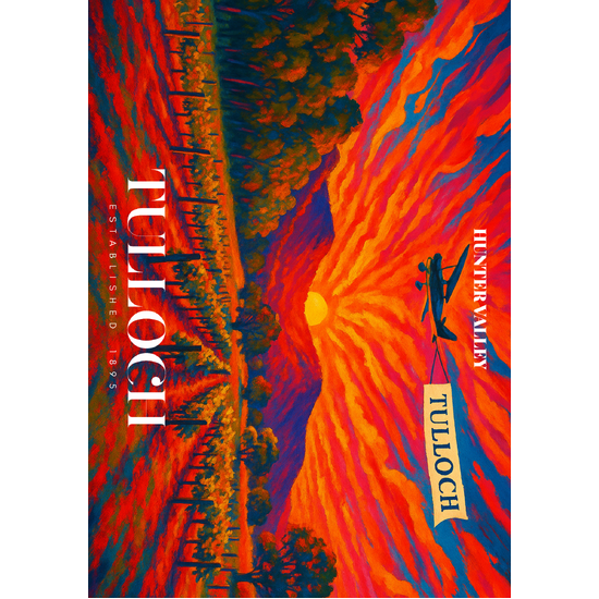 Tulloch Poster Back Vineyard A3