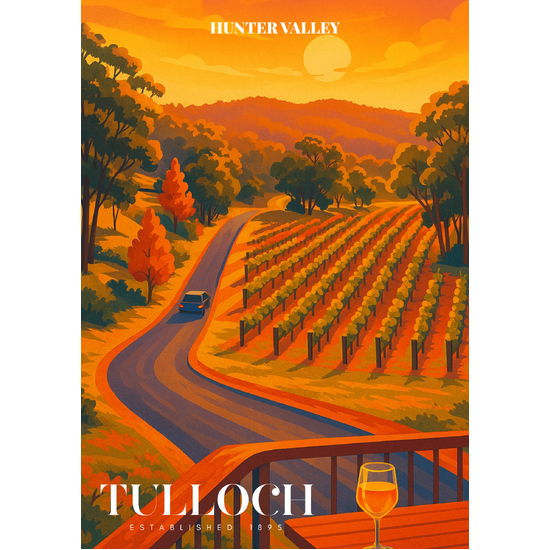 Tulloch Poster Sunset Arrival A3
