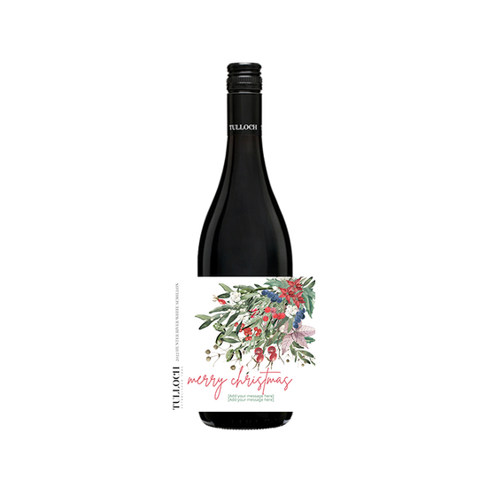 Personalised Wine Label - Native Floral