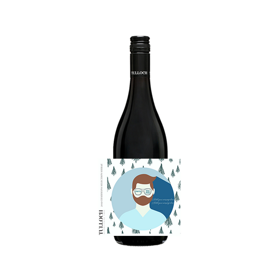 Personalised Wine Label - Merry Kiss Mas, Man