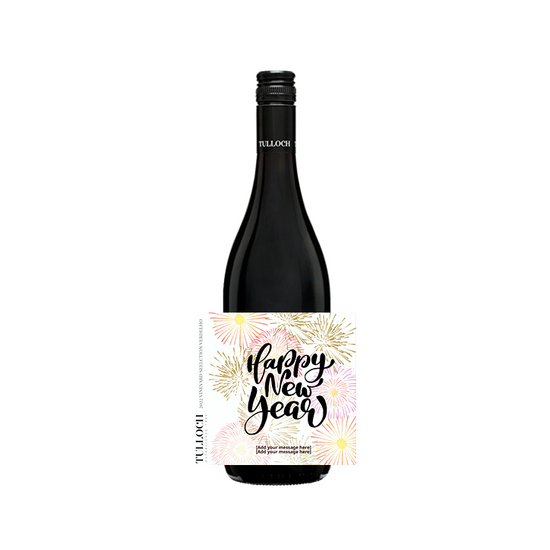 Personalised Wine Label - Happy New Year